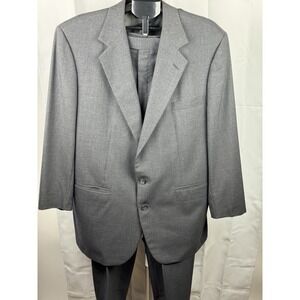 Corbin Ltd Gray 2 Piece Suit Mens Blazer Pants USA Made Union Wool 42R